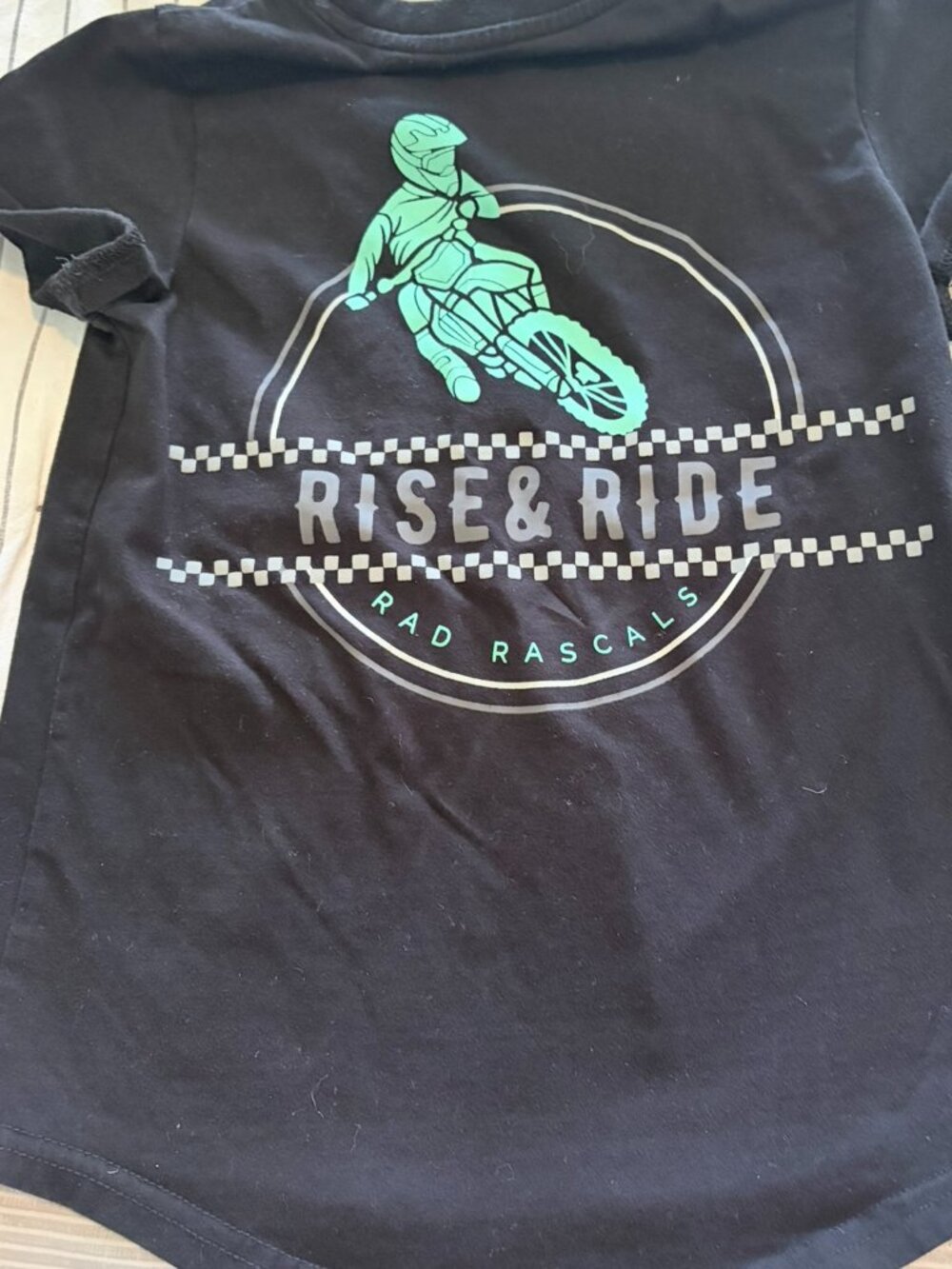 Rad Rascals Rise and Ride Moto Tee Like NEW 6T - Picture 5 of 5